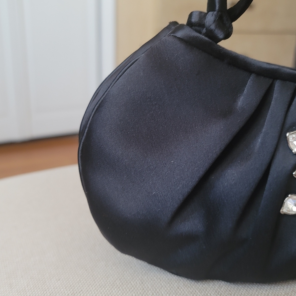 LORD & TAYLOR Jeweled Embellished Satin Mini Purse - Picture 2 of 7